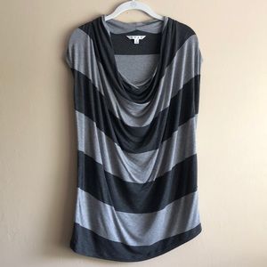 Cabi Style 620 Charcoal and Gray Stripes Small